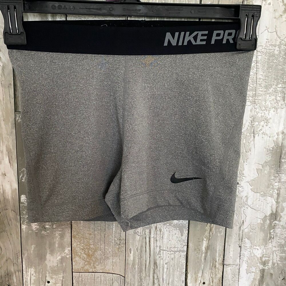 Nike Pro gray compression running shorts M